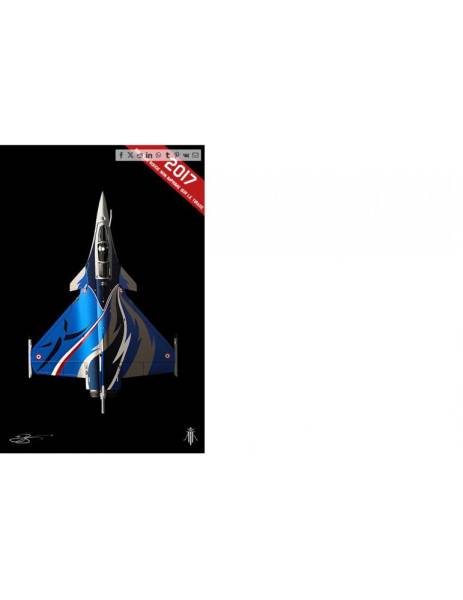 Affiche édition limitée Rafale solo display et Nato tiger meet peinbtre de l'air Arthur Tomas et Régis rocca Aix en provence