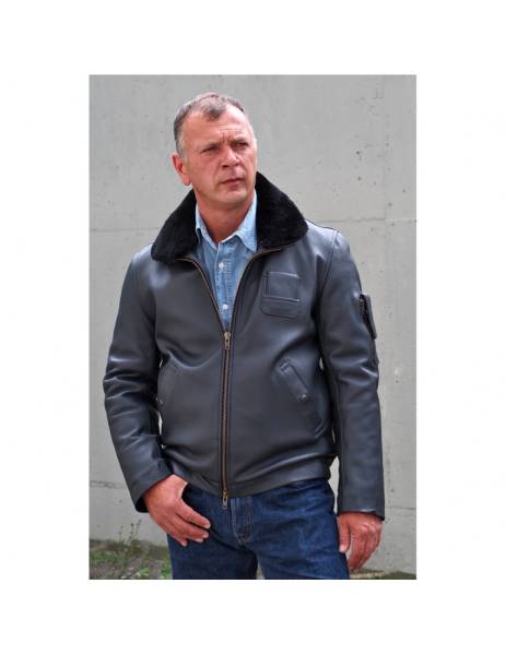 Blouson bison futé , atelier du cuir fabriqué en France 