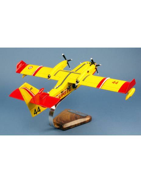 cadeau de départ à la retraite canadair en bois sécurité civile 