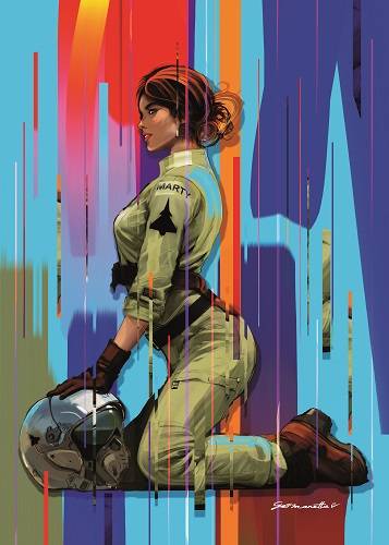 Tirage limité pin up rousse gio manetta pour JG marty Aix en provence 